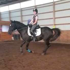 Practicing in the Indoor Riding Ring